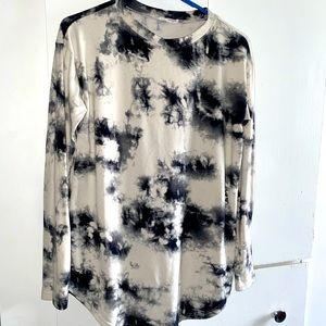 Black/White Tie Dye Tunic